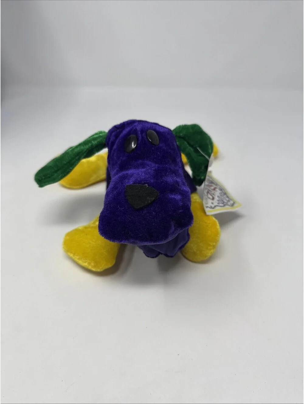 Mardi Gras Dog Plush With Tag